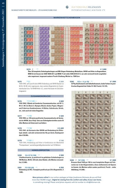 179. Auktion Philatelie Sammlungen