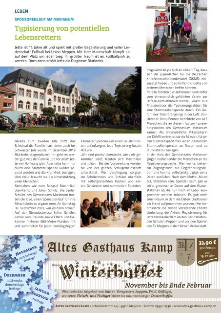 emsblick Meppen Heft 58 (Oktober / November 2023)