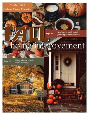 Calhoun County Reminder Fall Home Improvement 2023