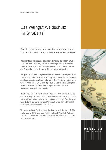 waldschütz® - Weingut Waldschütz GmbH