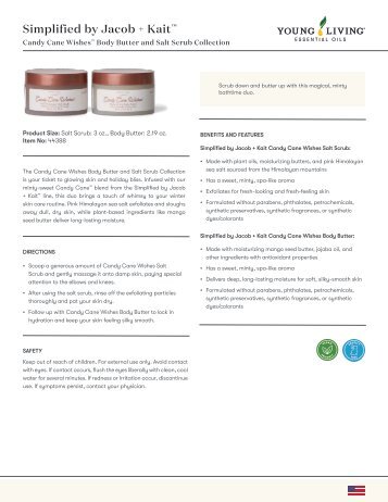 Simplified by Jacob + Kait Candy Cane Wishes  Body Butter and Salt Scrub Collection PIP
