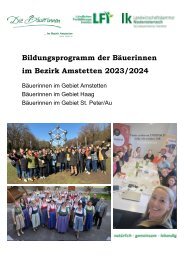 Bildungsprogramm Bezirk Amstetten 2023/24