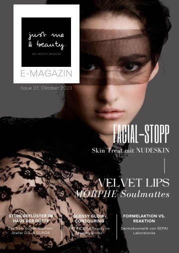 just me & beauty E-Magazin Issue N°27 Oktober 2023