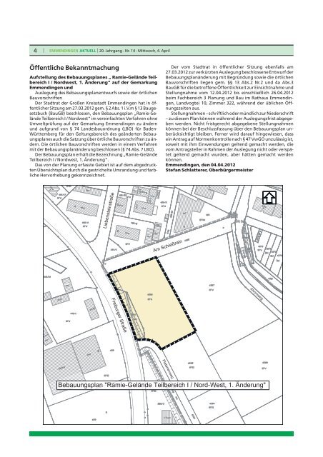 Bekanntmachungen - Stadt Emmendingen