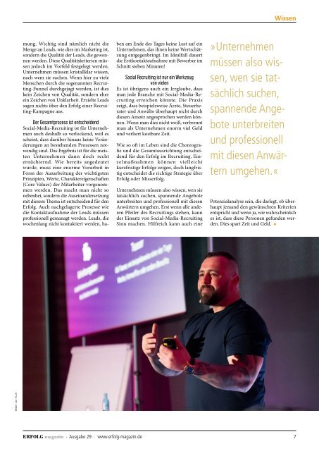 ERFOLG Magazin Dossier 29: Recruiting