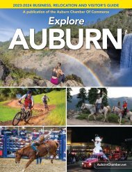 EXPLORE AUBURN BUSINESS, RELOCATION AND VISITORS GUIDE 2023-24