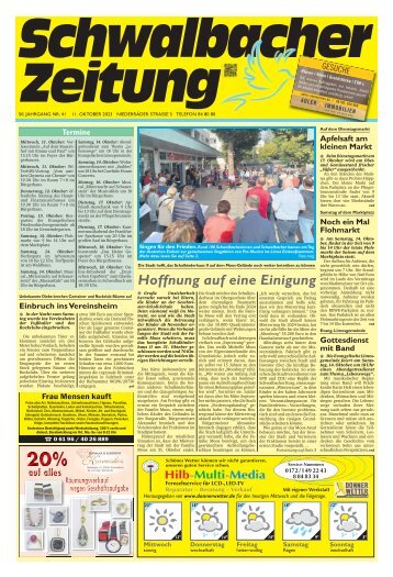 Schwalbacher Zeitung Ausgabe Kw 41-2023