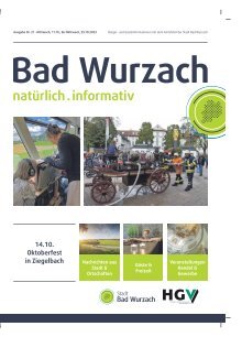 11.10.2023 Bürger- und Gästeinformation Bad Wurzach