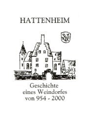 Geschichte eines Weindorfes - Hattenheim