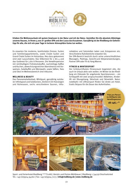 Wellness & Genuss Bayerischer Wald 2024