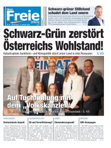 Schwarz-Grün zerstört Österreichs Wohlstand!