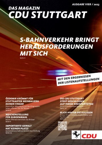 CDU Stuttgart – Das Magazin Ausgabe 4/2023