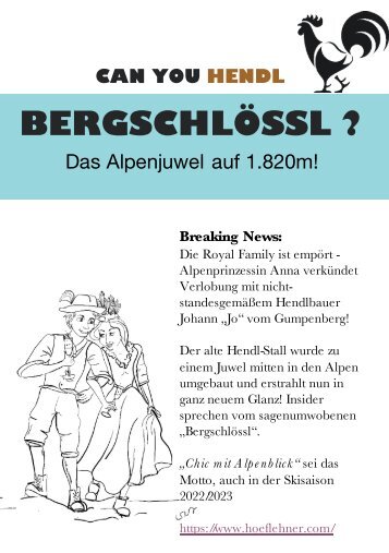 Bergschlössl Speisekarte