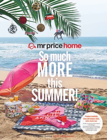 Mr Price Home Summer and Christmas catalog