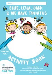 Ellie, Leila and Jack and me - tinnitus activity book