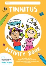 Tinnitus - Childrens Activity Booklet Key Stage 2 