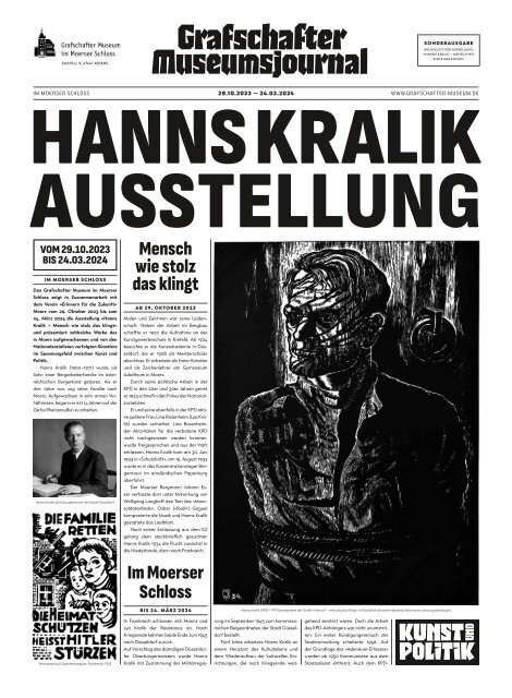 Zeitung Ausstellung Hanns Kralik