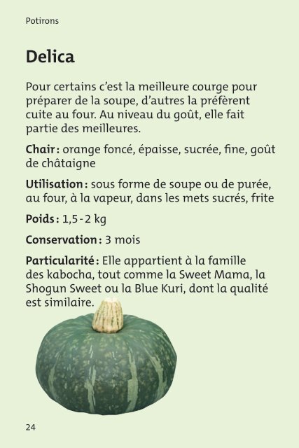 Mini-brochure Les courges