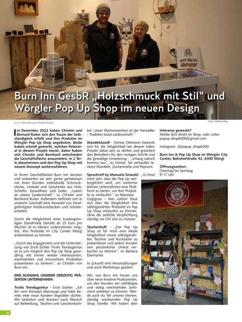 Stadtmagazin Wörgl April 2023