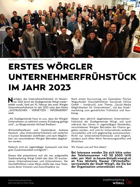 Stadtmagazin Wörgl April 2023