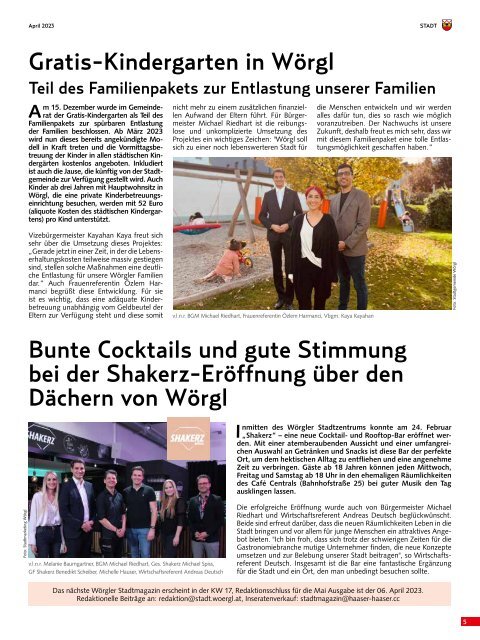 Stadtmagazin Wörgl April 2023