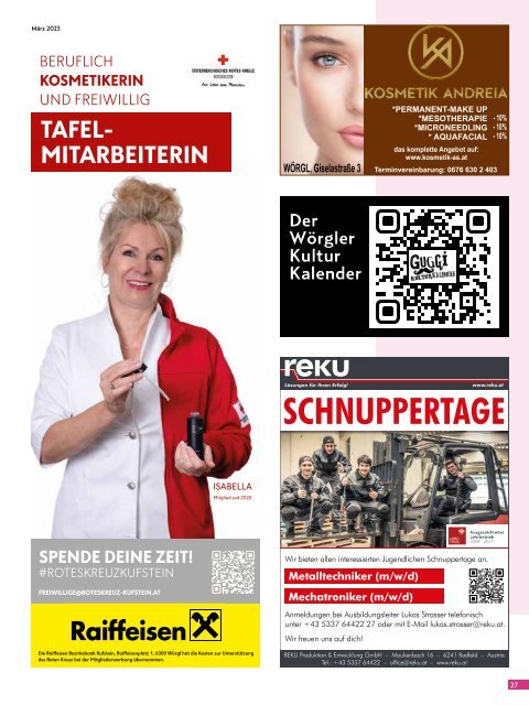 Stadtmagazin Wörgl März 2023