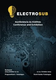 Electrosub Katalógus - 2023. 