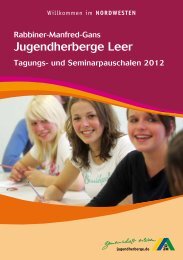 Tagungs- und Seminarpauschalen 2012 - Jugendherberge Leer