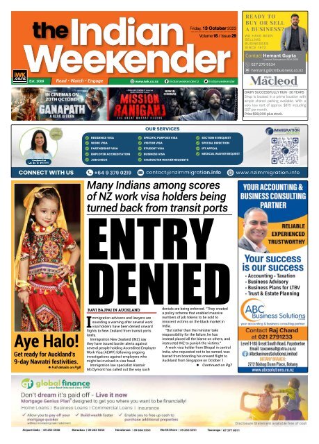 The Indian Weekender, 13 October 2023
