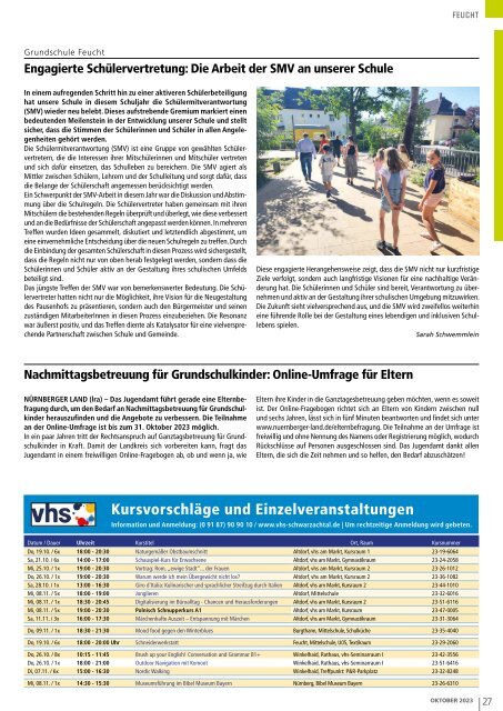 Reichswaldblatt - Oktober 2023