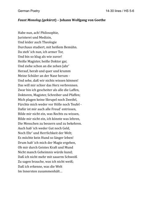 Get Faust Goethe Text Deutsch PNG