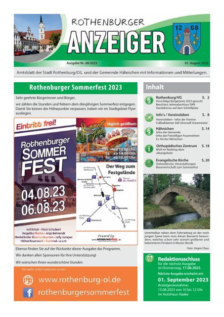 Rothenburger Anzeiger 08/2023