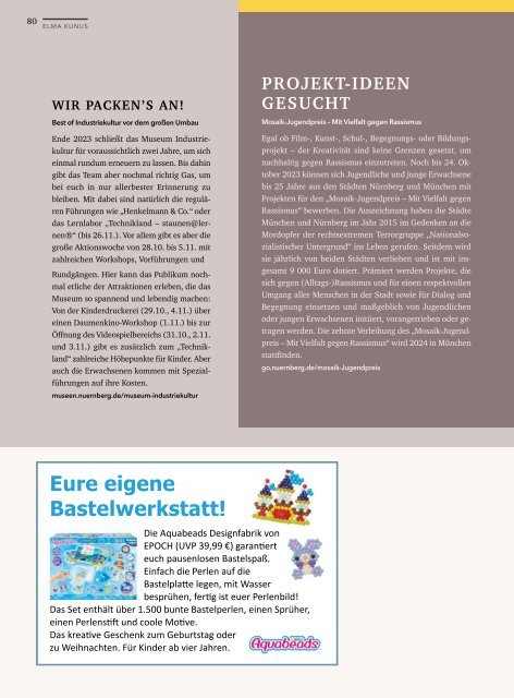 ELMA - Elternmagazin, Oktober 2023