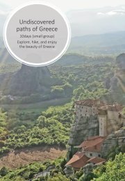 Undiscovered paths of  Greece
