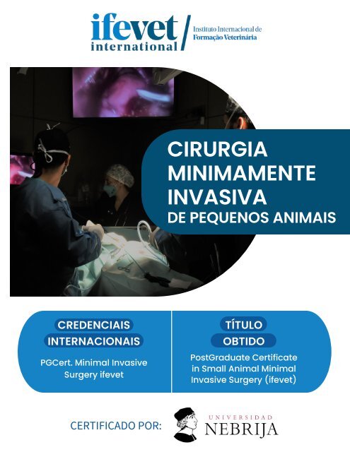 PORTUGAL Folleto pós-graduação em Cirurgia Minimamente Invasiva ifevet