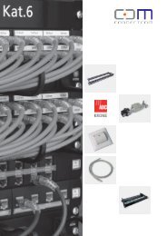 Connect Com Produktekatalog ADC Krone - Connect Com AG