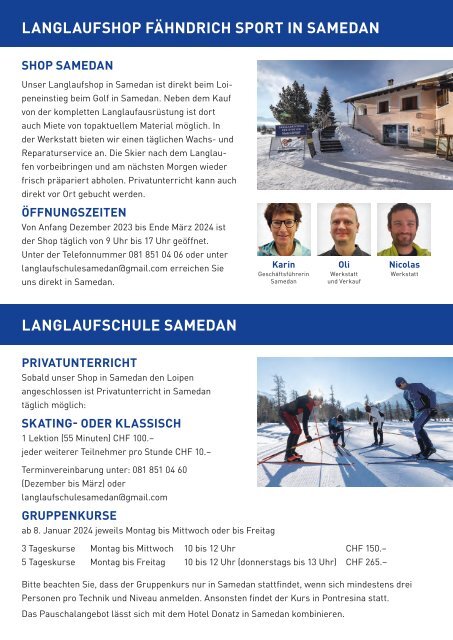 Nordic Inside Fähndrich Sport Saison 23/24
