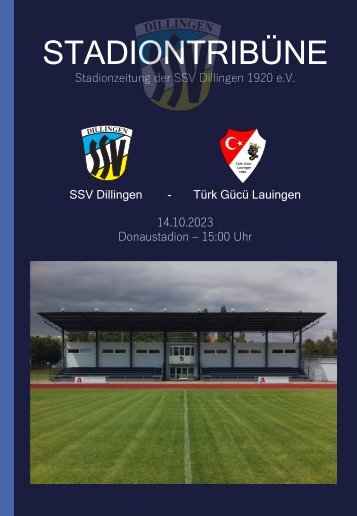 STADIONTRIBÜNE - AKTUELLE NEWS ZU DEN KREISLIGA-HEIMSPIELEN DER SSV DILLINGEN IM DONAUSTADION!