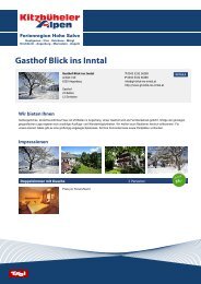 Gasthof Blick ins Inntal - Ferienregion Hohe Salve