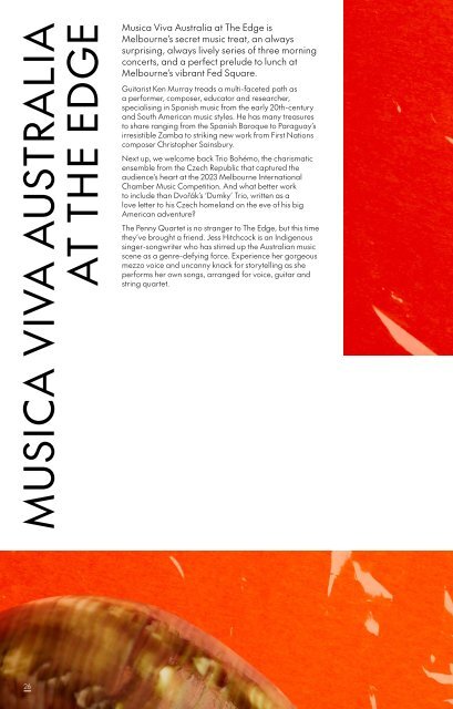 Musica Viva Australia Season Brochure | 2024