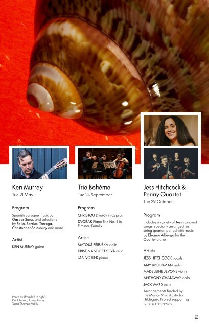 Musica Viva Australia Season Brochure | 2024