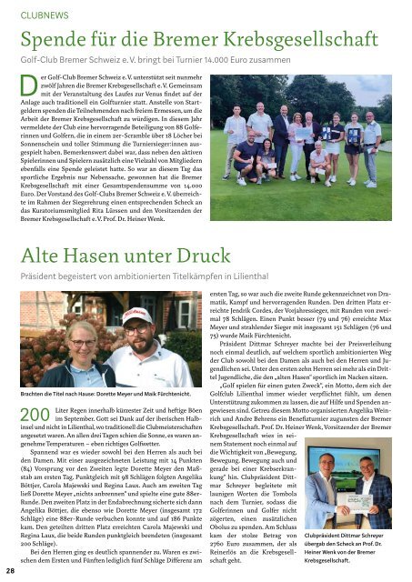 WESERGOLF Herbst/Winter 2023