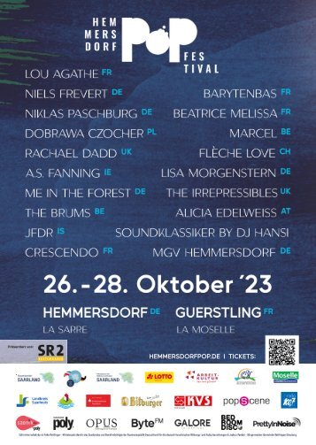 Hemmersdorf POP Festival Posterwall 2023