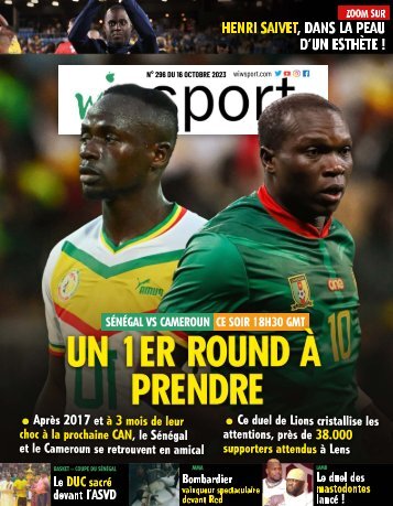 Journal wiwsport n296 - 16 octobre 2023