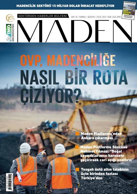 TMD MADEN SEKTÖRDEN HABERLER BÜLTENİ Eylül 2023