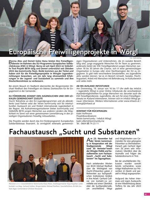 Stadtmagazin Wörgl Jänner 2023