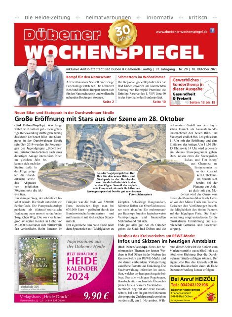 Dübener Wochenspiegel - Ausgabe 20 - Jahrgang 2023