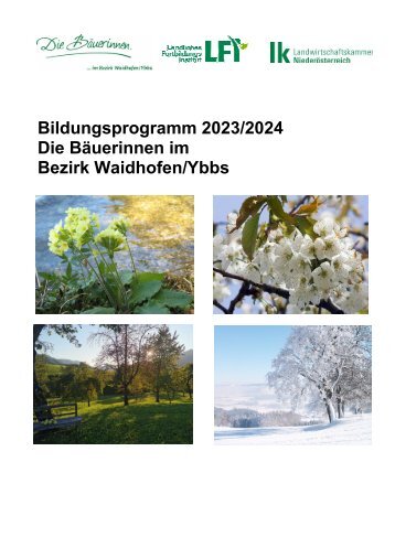 Bildungsprogramm Bäuerinnen Bezirk WY