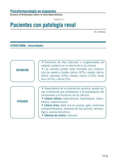 Pacientes con patología renal Dr. S. Muñoz 