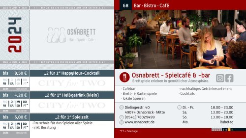 CITY for TWO Osnabrück | Limitierte Ausgabe 2024